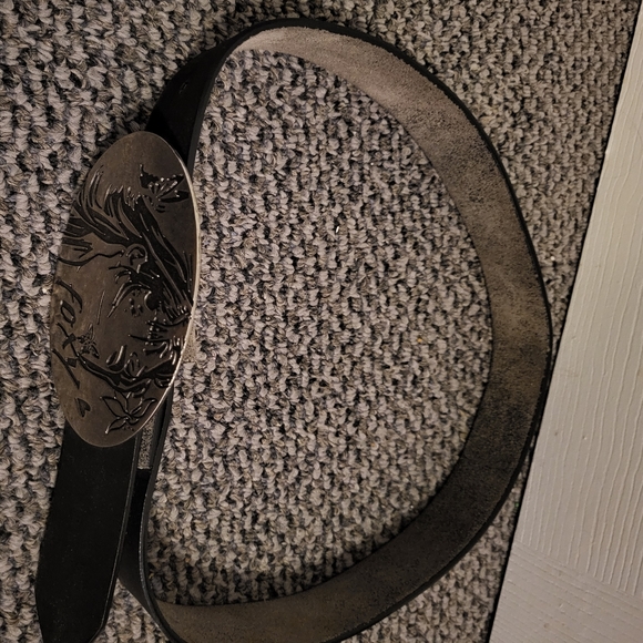 Roxy Leather Black Belt, size Small - Picture 2 of 5